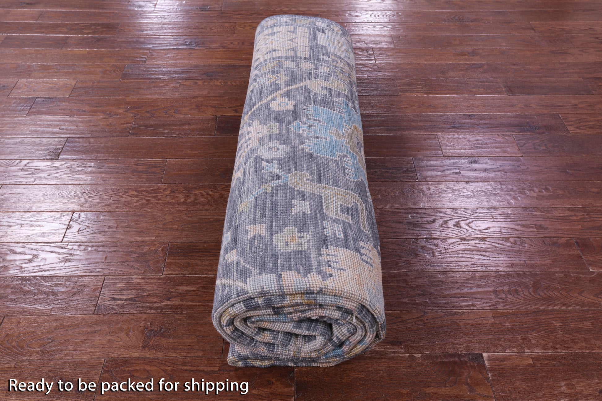 Grey Turkish Oushak Handmade Wool Rug - 8' 11" X 12' 5" - Golden Nile