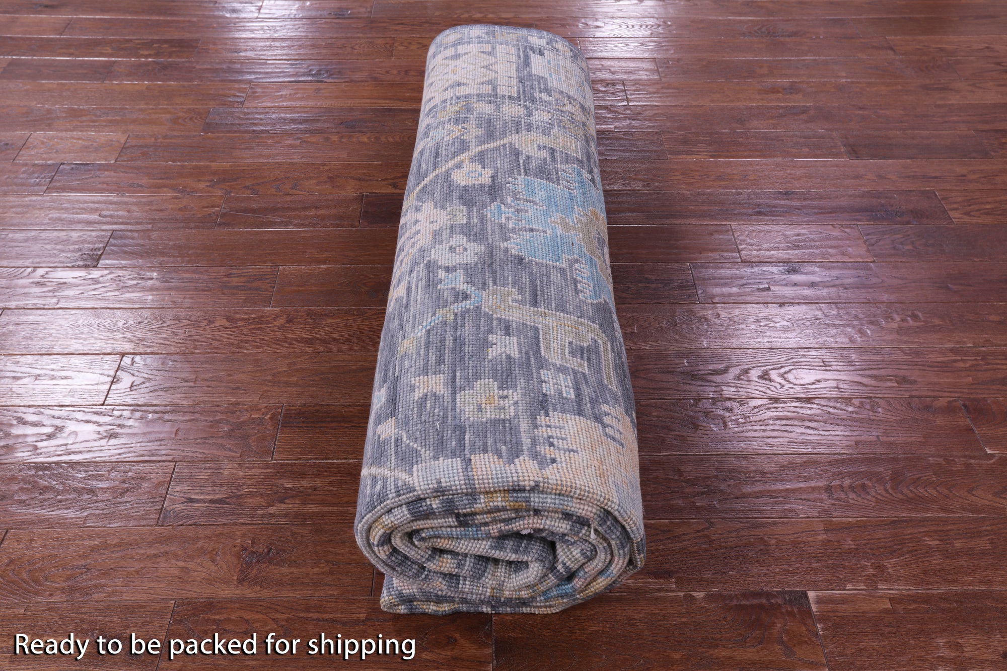 Grey Turkish Oushak Handmade Wool Rug - 8' 11" X 12' 5" - Golden Nile