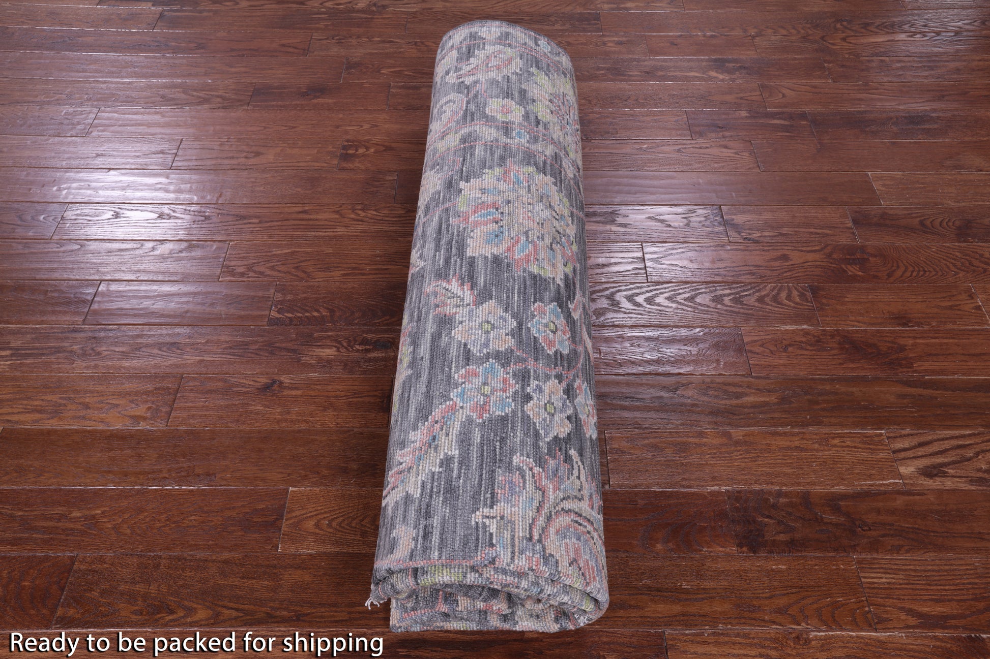 Grey Persian Tabriz Hand Knotted Wool Rug - 9' 2" X 12' 2" - Golden Nile