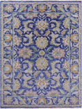 Blue Persian Tabriz Hand Knotted Wool Rug - 9' 2" X 12' 3" - Golden Nile