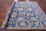 Blue Persian Tabriz Hand Knotted Wool Rug - 9' 2" X 12' 3" - Golden Nile