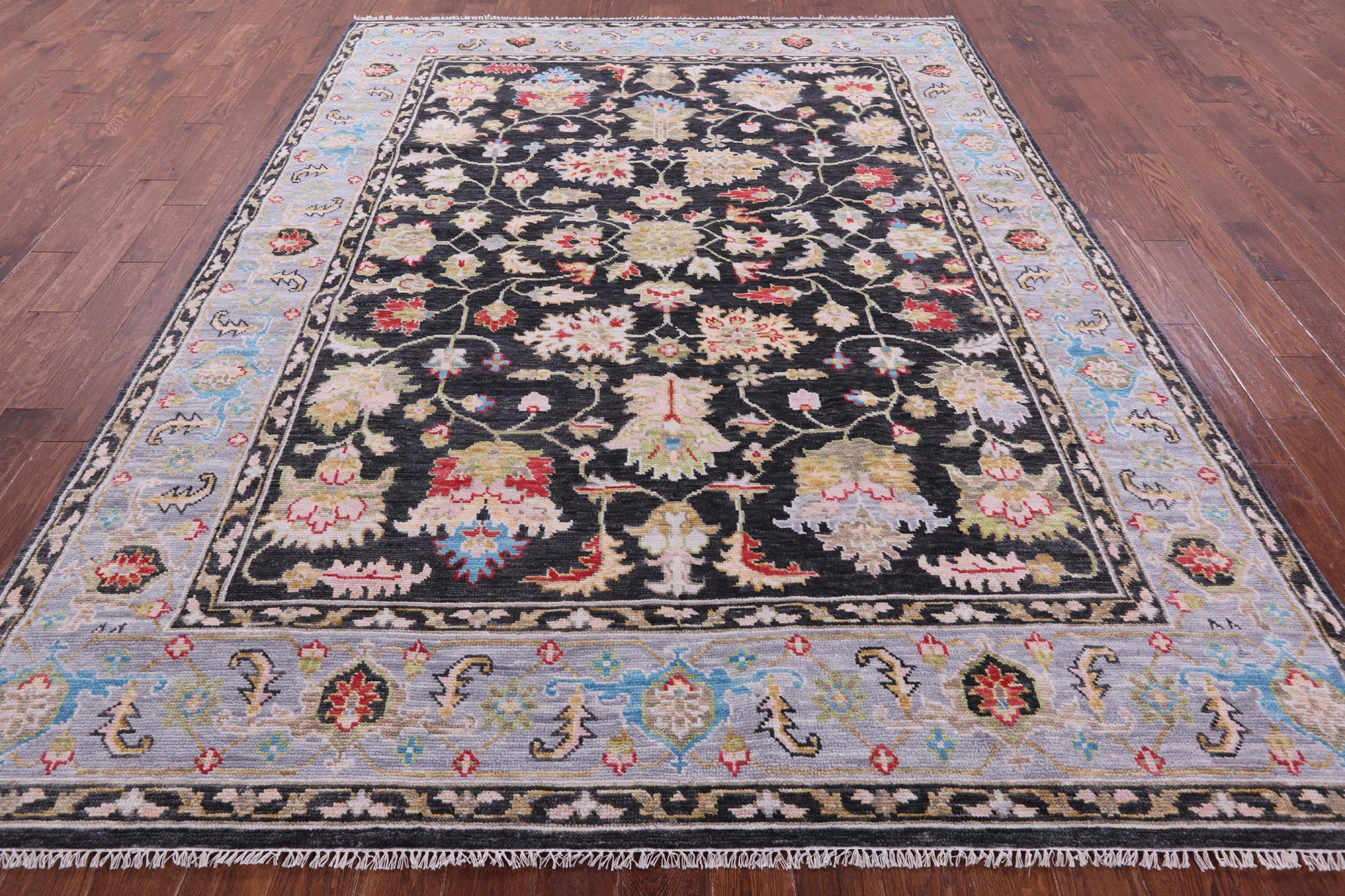 Grey Heriz Serapi Handmade Wool Rug - 8' 1" X 10' 4" - Golden Nile