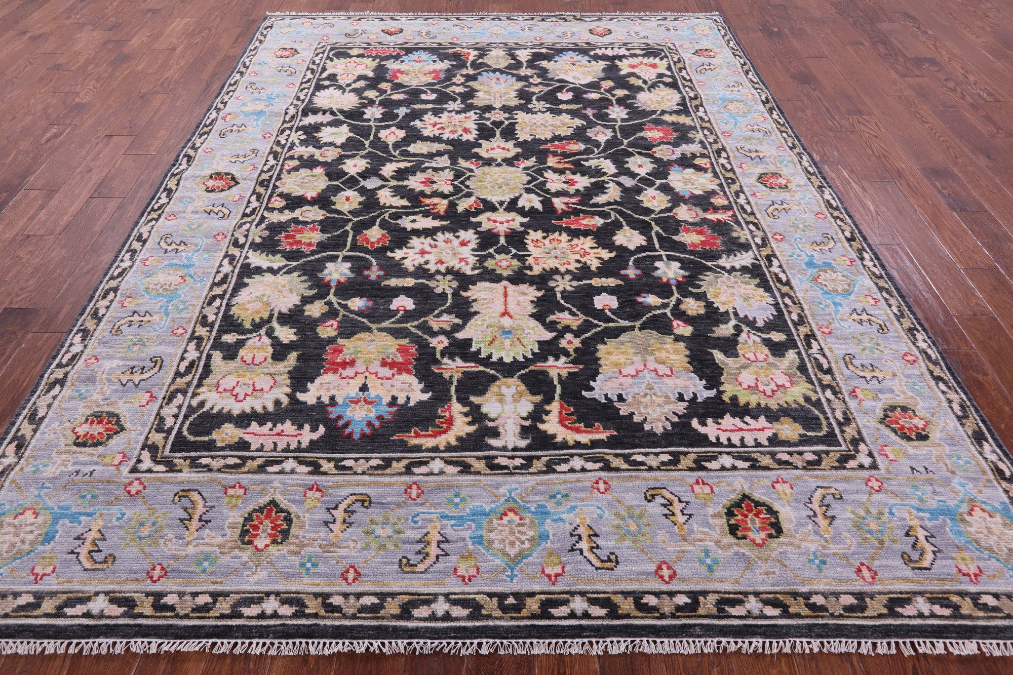 Grey Heriz Serapi Handmade Wool Rug - 8' 1" X 10' 4" - Golden Nile