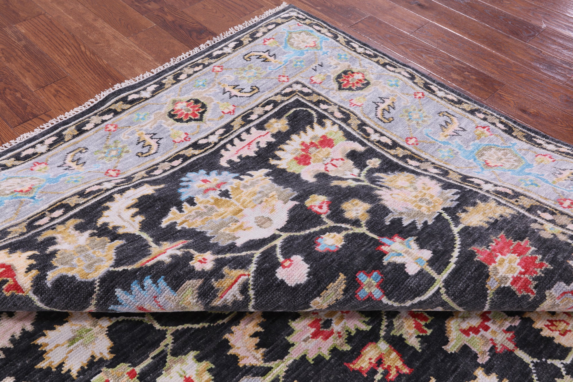 Grey Heriz Serapi Handmade Wool Rug - 8' 1" X 10' 4" - Golden Nile