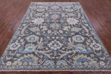 Grey Persian Tabriz Hand Knotted Wool Rug - 8' 2" X 10' 1" - Golden Nile