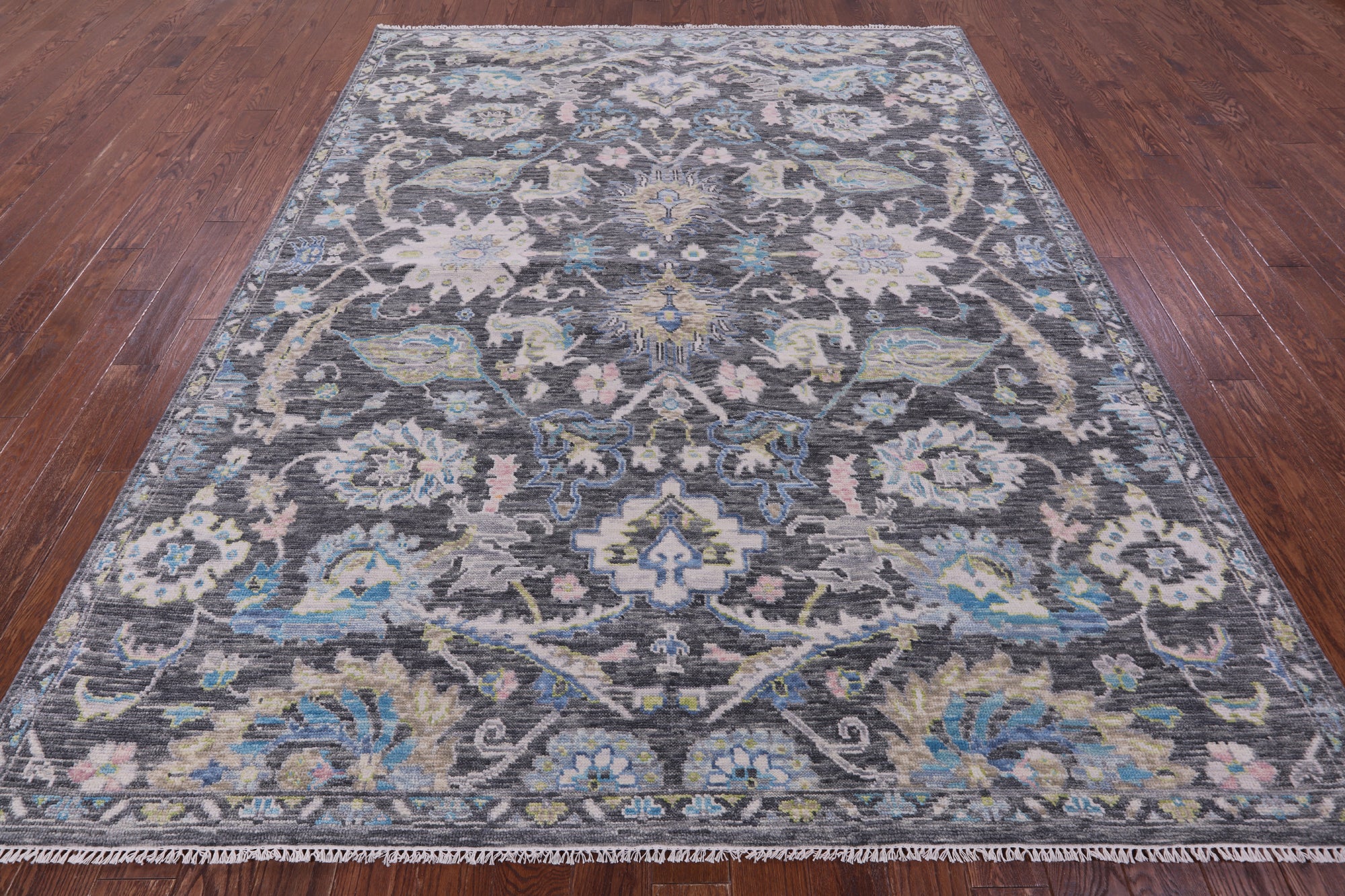 Grey Persian Tabriz Hand Knotted Wool Rug - 8' 2" X 10' 1" - Golden Nile