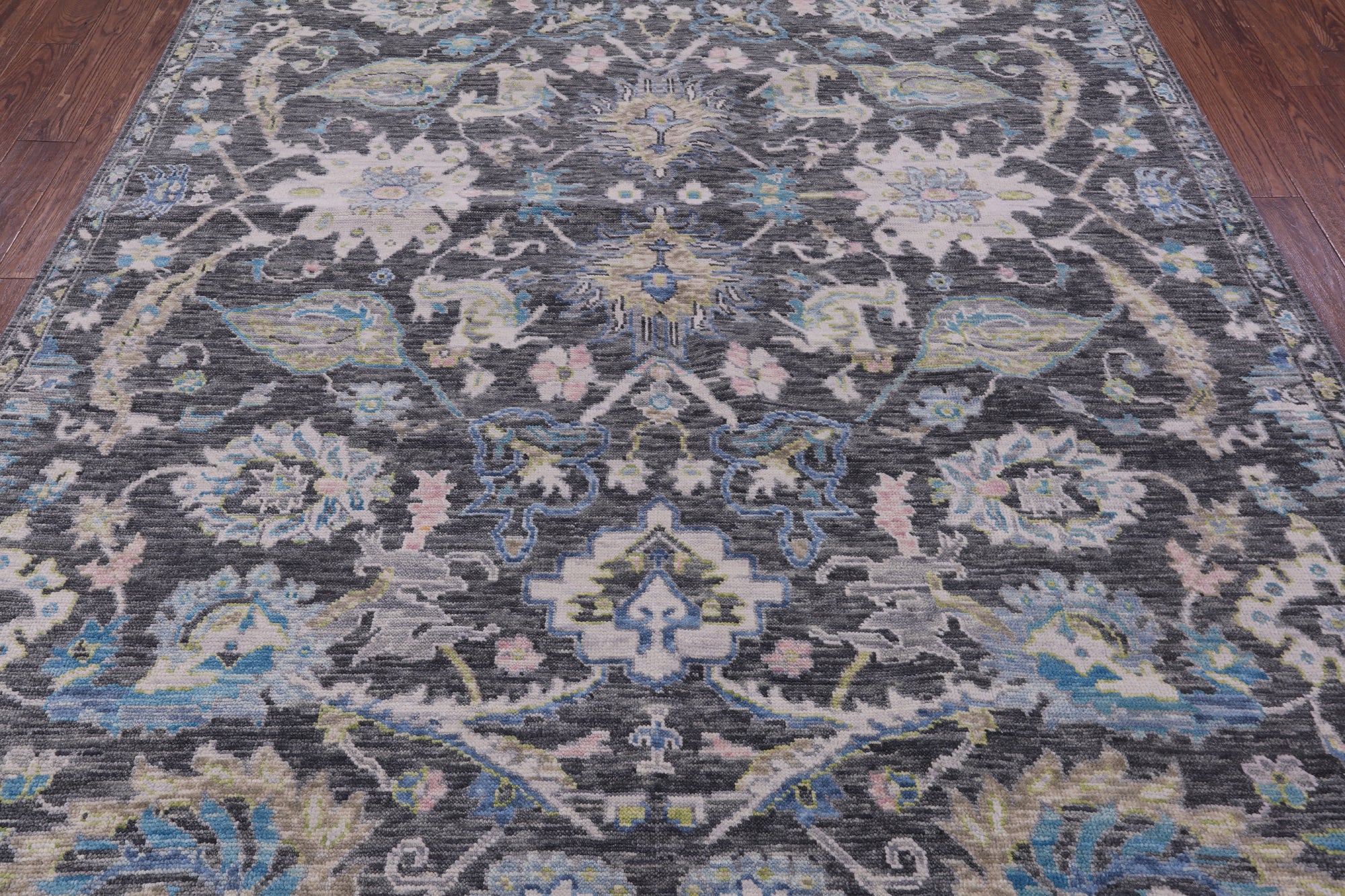 Grey Persian Tabriz Hand Knotted Wool Rug - 8' 2" X 10' 1" - Golden Nile