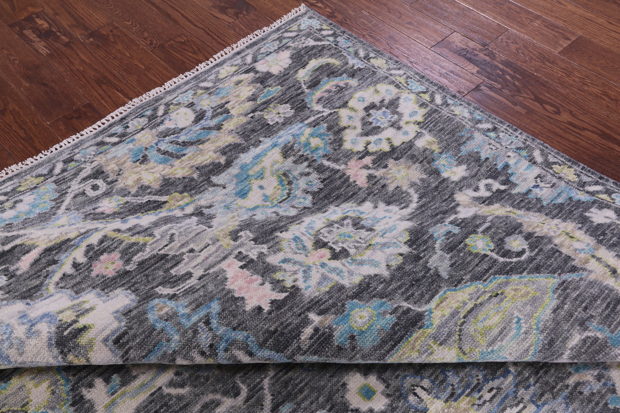 Grey Persian Tabriz Hand Knotted Wool Rug - 8' 2" X 10' 1" - Golden Nile