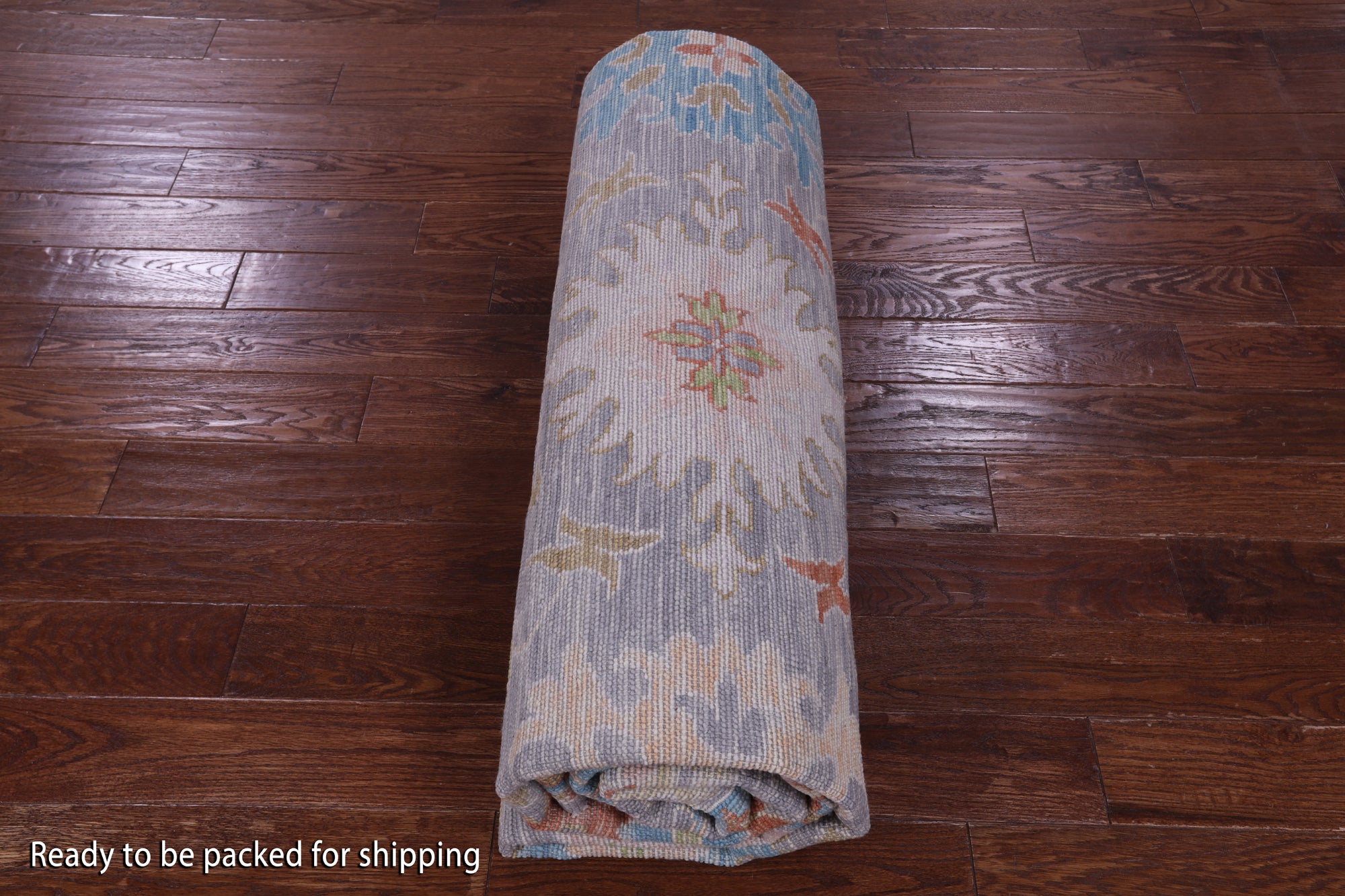 Grey Square Turkish Oushak Hand Knotted Wool Rug - 10' 1" X 10' 3" - Golden Nile