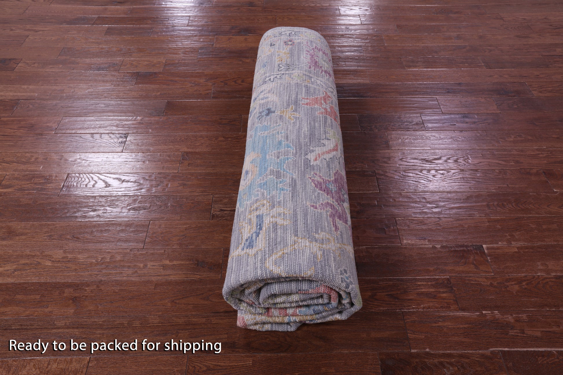 Grey Turkish Oushak Hand Knotted Wool Rug - 9' 1" X 12' 0" - Golden Nile