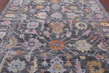 Grey Turkish Oushak Hand Knotted Wool Rug - 8' 0" X 10' 4" - Golden Nile