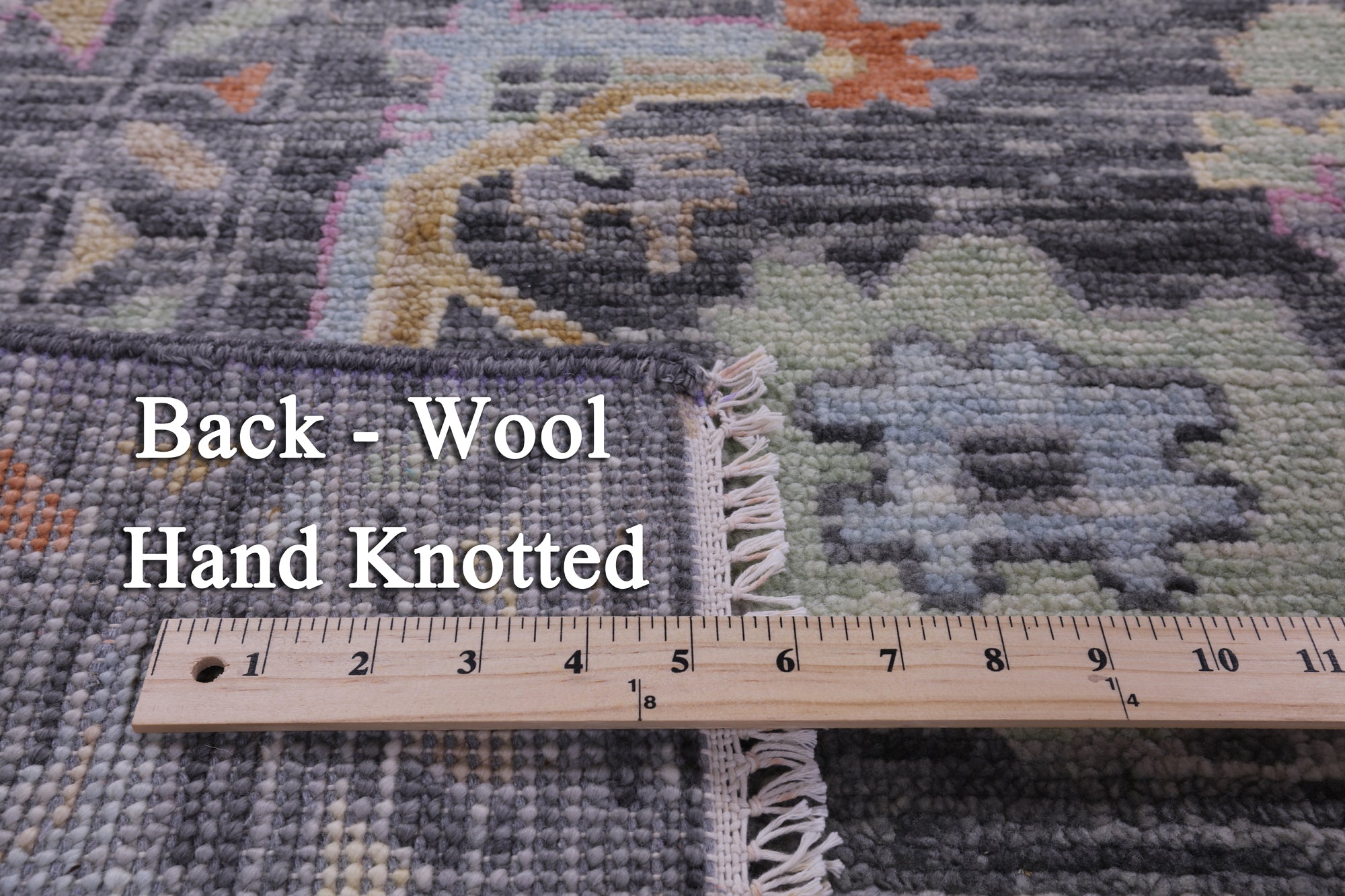 Grey Turkish Oushak Hand Knotted Wool Rug - 8' 0" X 10' 4" - Golden Nile
