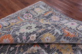 Grey Turkish Oushak Hand Knotted Wool Rug - 8' 0" X 10' 4" - Golden Nile