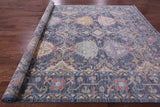 Grey Turkish Oushak Hand Knotted Wool Rug - 9' 2" X 12' 1" - Golden Nile