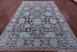 Grey Persian Tabriz Hand Knotted Wool Rug - 9' 2" X 12' 2" - Golden Nile