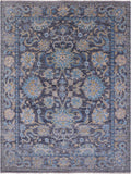 Grey Persian Tabriz Hand Knotted Wool Rug - 9' 2" X 12' 2" - Golden Nile