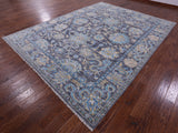 Grey Persian Tabriz Hand Knotted Wool Rug - 9' 2" X 12' 2" - Golden Nile