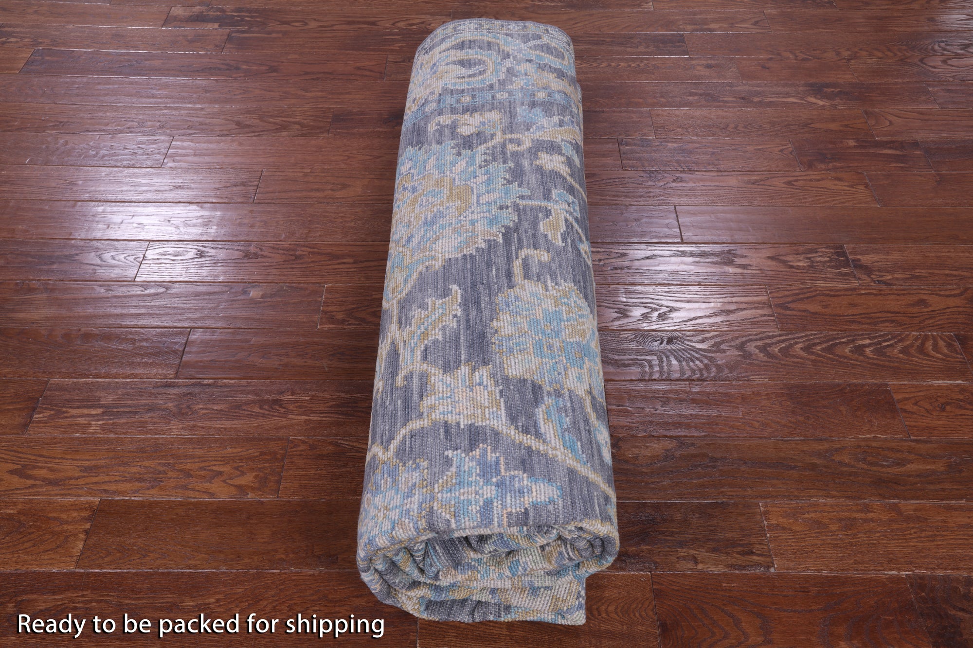 Grey Persian Tabriz Hand Knotted Wool Rug - 9' 2" X 12' 2" - Golden Nile
