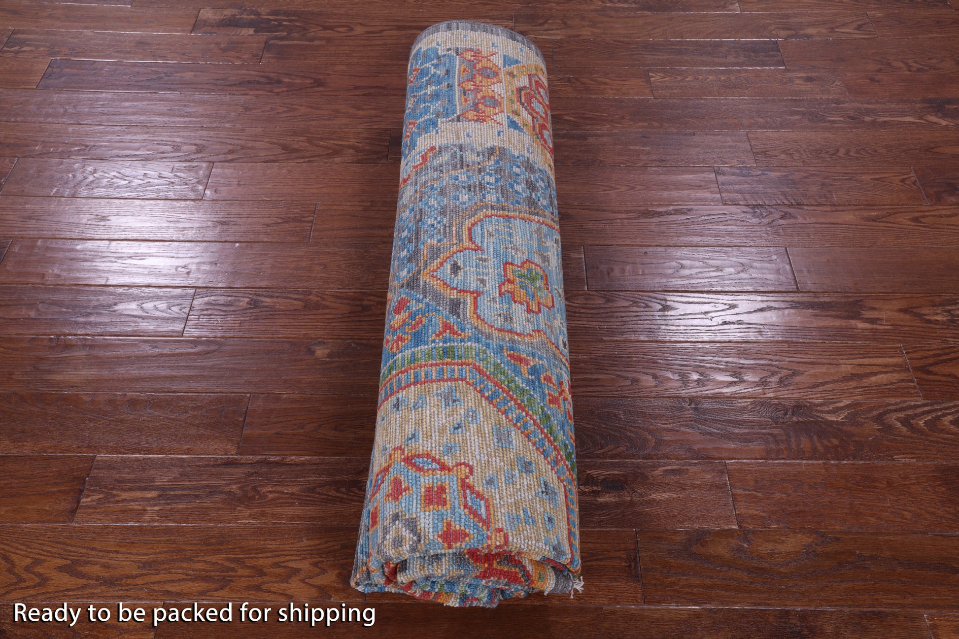 Grey Geometric Persian Mamluk Hand Knotted Wool Rug - 8' 2" X 10' 6" - Golden Nile