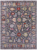 Grey Turkish Oushak Hand Knotted Wool Rug - 8' 10" X 11' 10" - Golden Nile