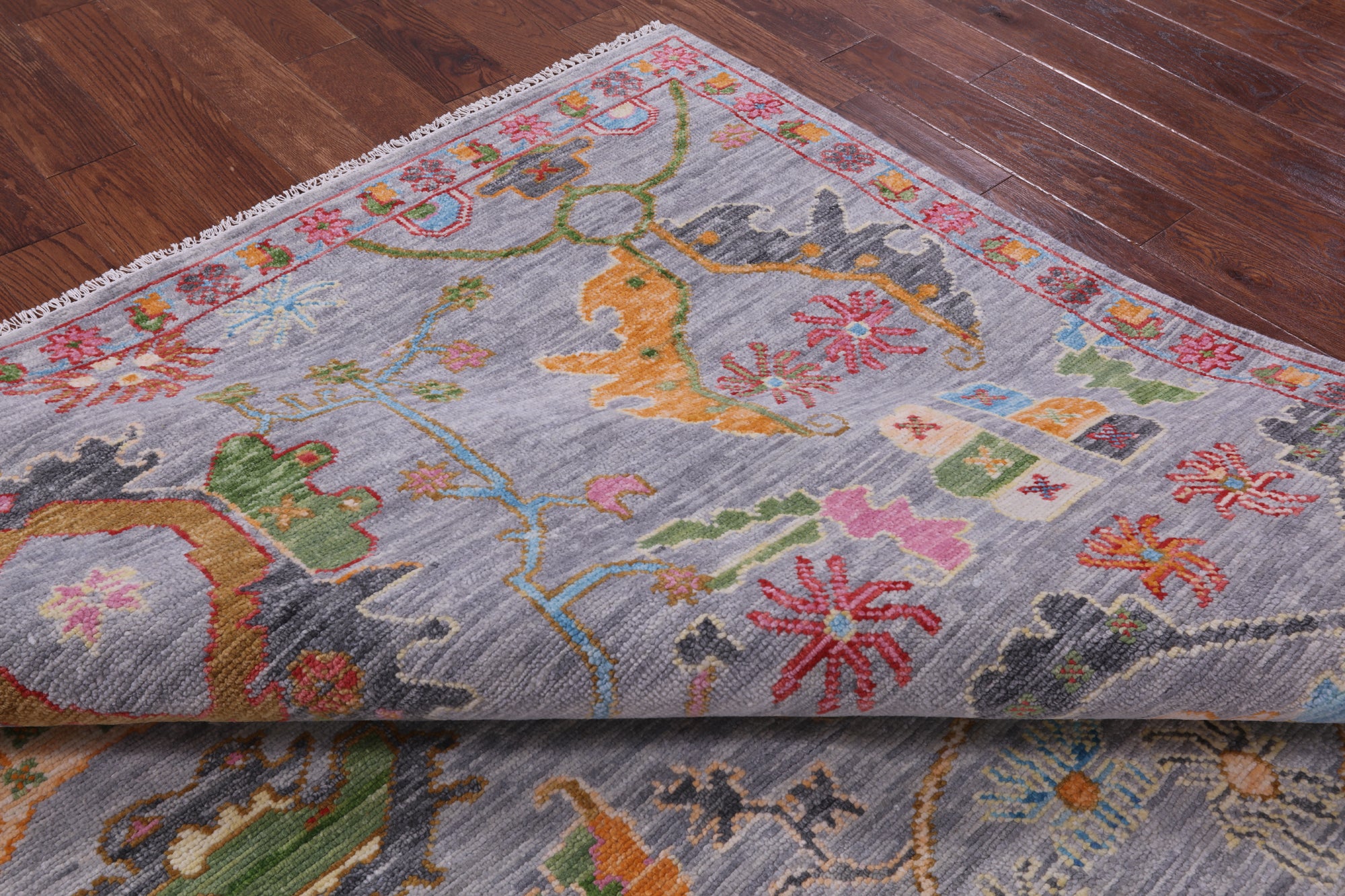 Grey Heriz Serapi Hand Knotted Wool Rug - 7' 11" X 10' 2" - Golden Nile