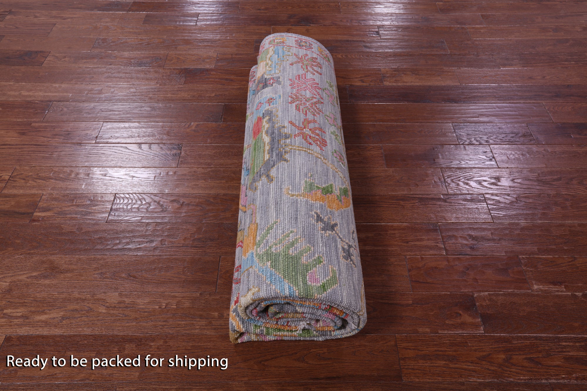 Grey Heriz Serapi Hand Knotted Wool Rug - 7' 11" X 10' 2" - Golden Nile