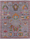 Grey Heriz Serapi Hand Knotted Wool Rug - 7' 11" X 10' 2" - Golden Nile