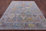 Grey Turkish Oushak Hand Knotted Wool Rug - 8' 1" X 10' 0" - Golden Nile