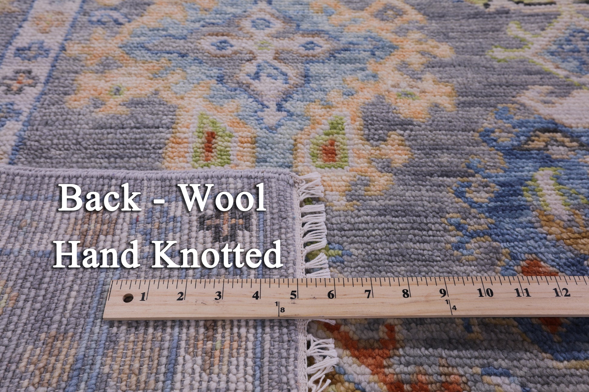 Grey Turkish Oushak Hand Knotted Wool Rug - 8' 1" X 10' 0" - Golden Nile