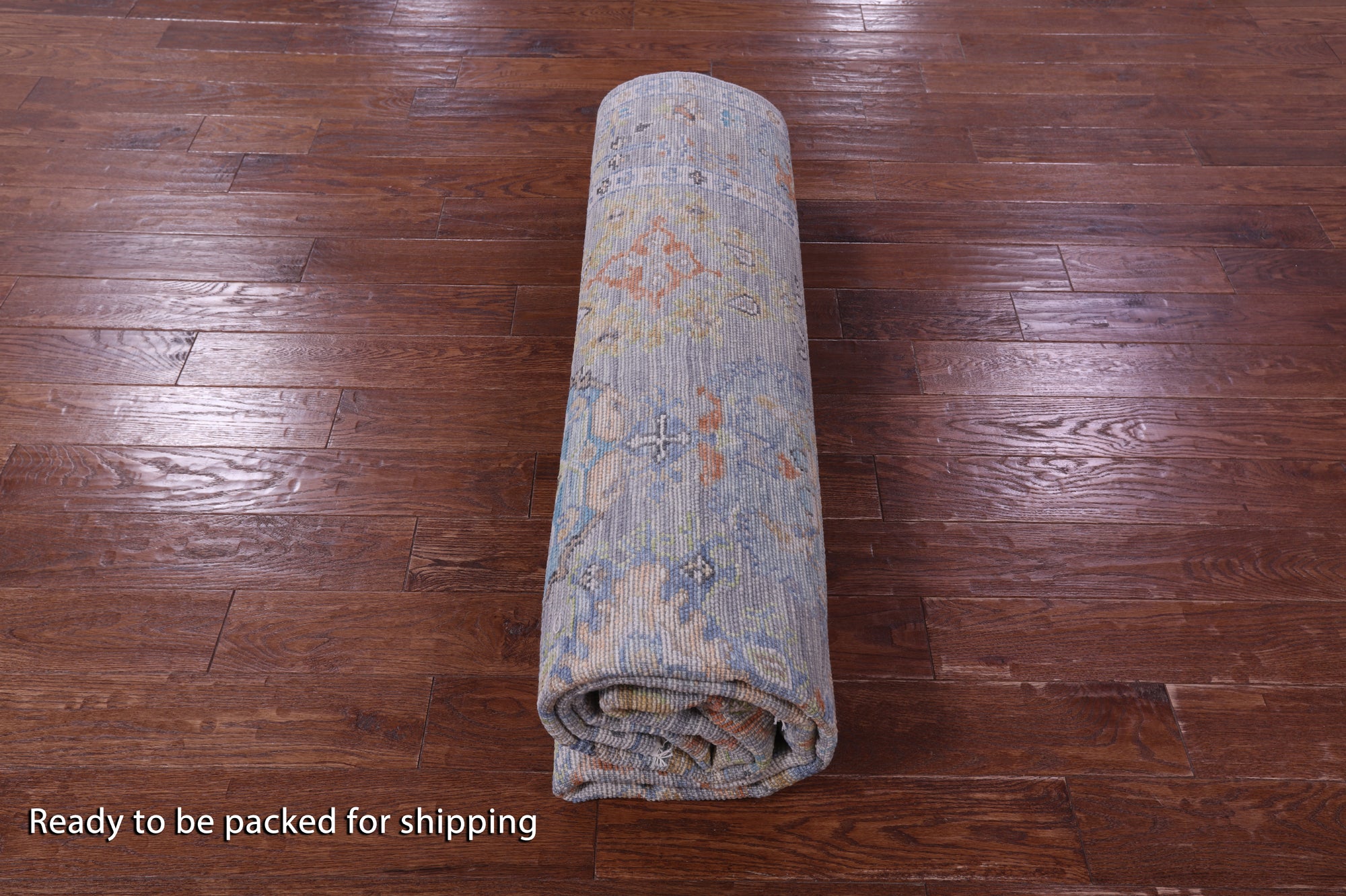 Grey Turkish Oushak Hand Knotted Wool Rug - 8' 1" X 10' 0" - Golden Nile