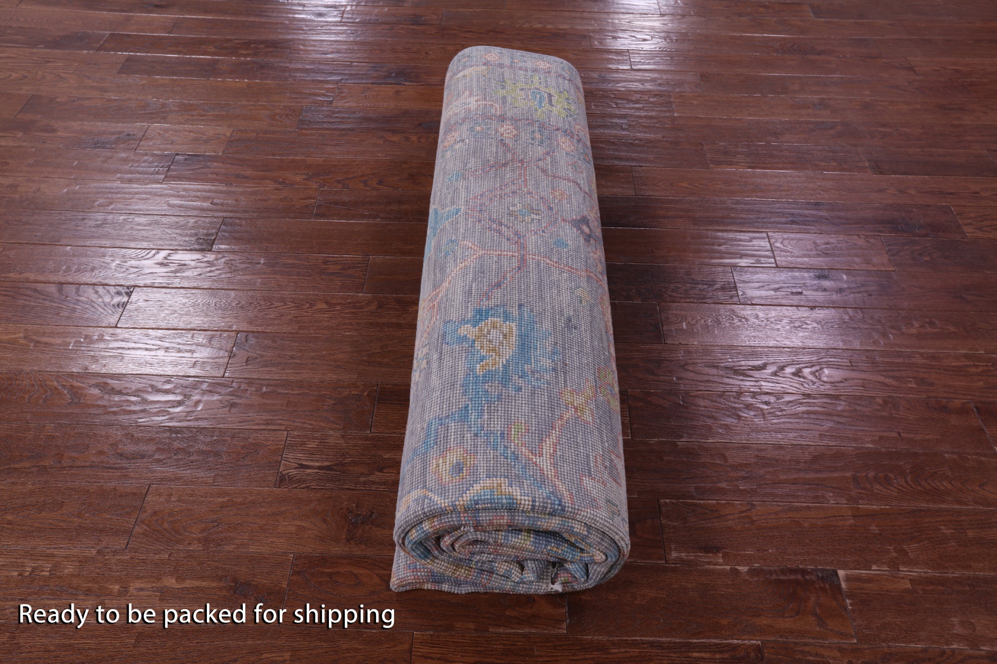 Grey Turkish Oushak Hand Knotted Wool Rug - 8' 11" X 12' 2" - Golden Nile