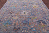 Grey Turkish Oushak Hand Knotted Wool Rug - 8' 11" X 12' 2" - Golden Nile
