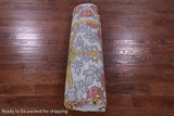 Blue William Morris Hand Knotted Wool Rug - 9' 0" X 12' 0" - Golden Nile