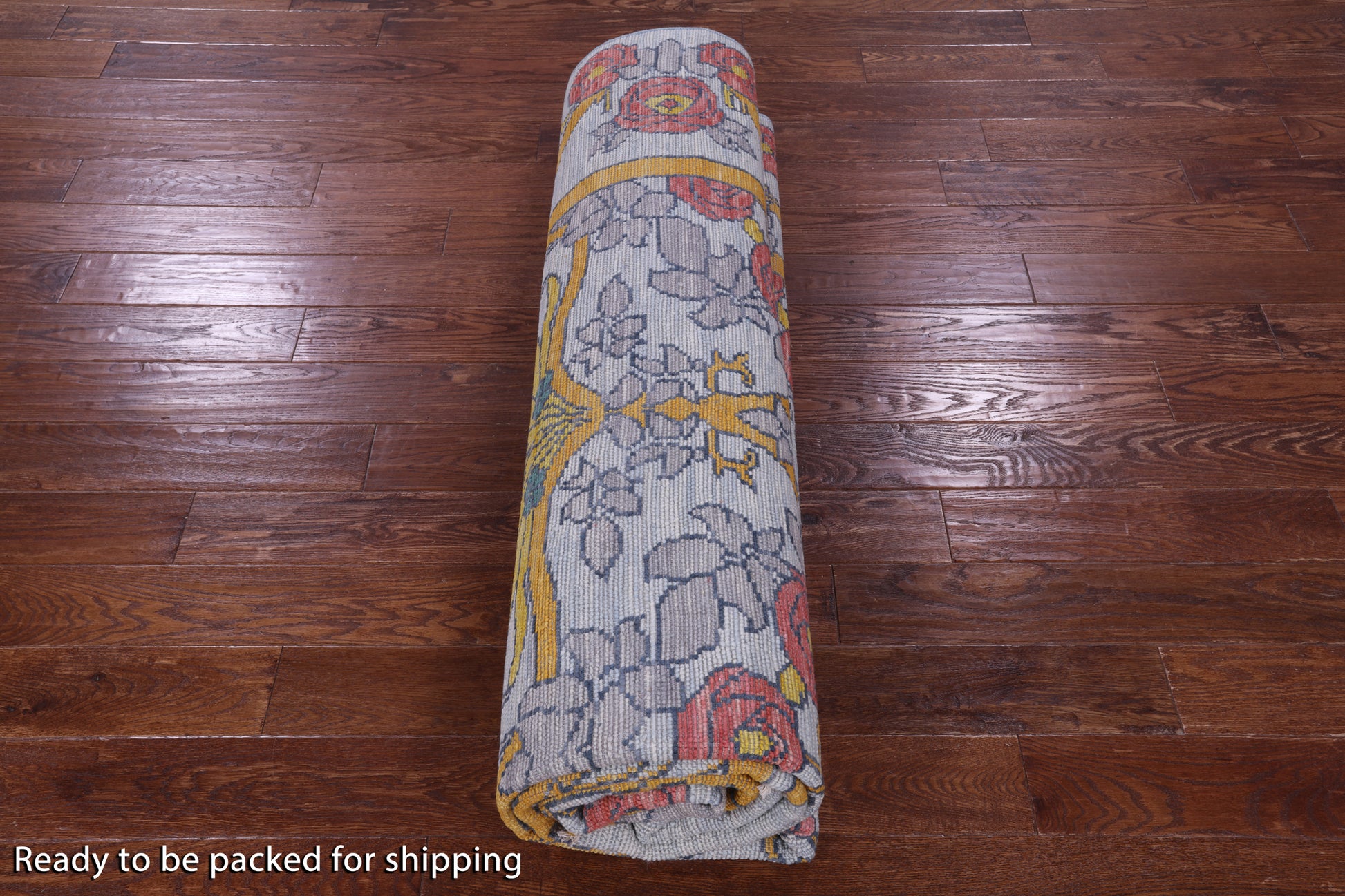 Blue William Morris Hand Knotted Wool Rug - 9' 0" X 12' 0" - Golden Nile