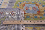 Grey Turkish Oushak Hand Knotted Wool Rug - 7' 11" X 10' 1" - Golden Nile