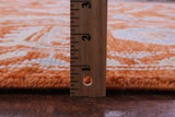 Orange Turkish Oushak Hand Knotted Wool Rug - 9' 0" X 12' 1" - Golden Nile