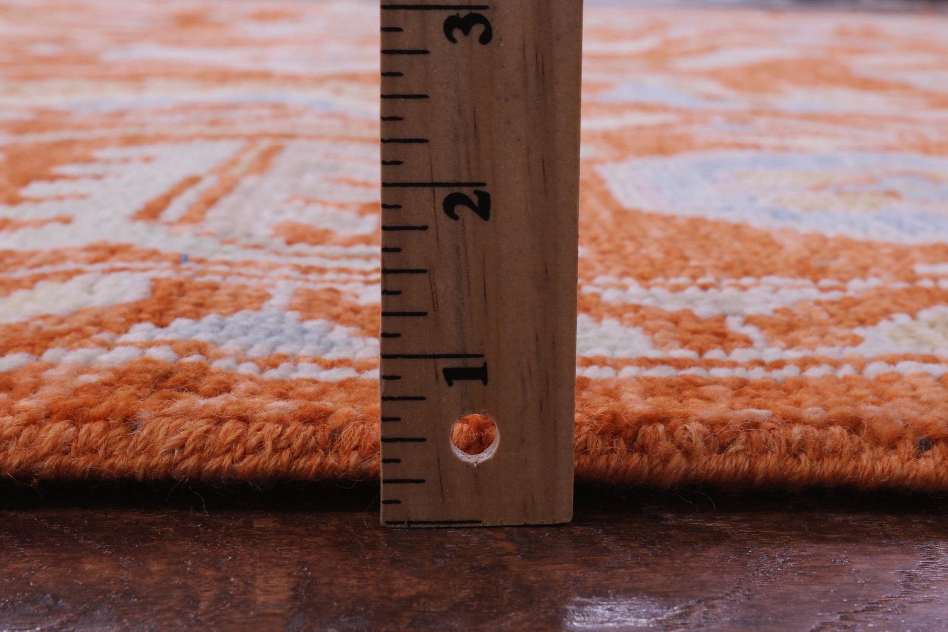 Orange Turkish Oushak Hand Knotted Wool Rug - 9' 0" X 12' 1" - Golden Nile