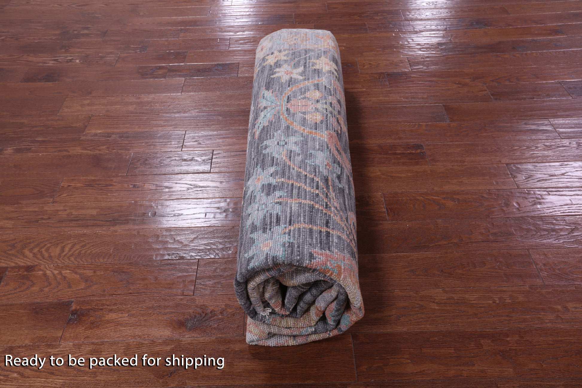 Grey Turkish Oushak Hand Knotted Wool Rug - 8' 3" X 10' 0" - Golden Nile