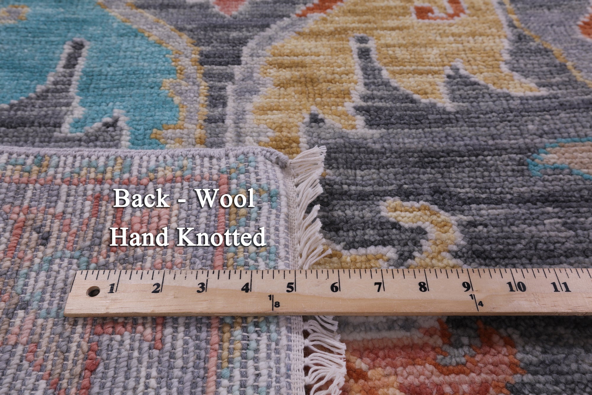 Grey Turkish Oushak Hand Knotted Wool Rug - 8' 3" X 10' 0" - Golden Nile