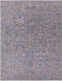 Grey Turkish Oushak Hand Knotted Wool Rug - 9' 1" X 11' 10" - Golden Nile