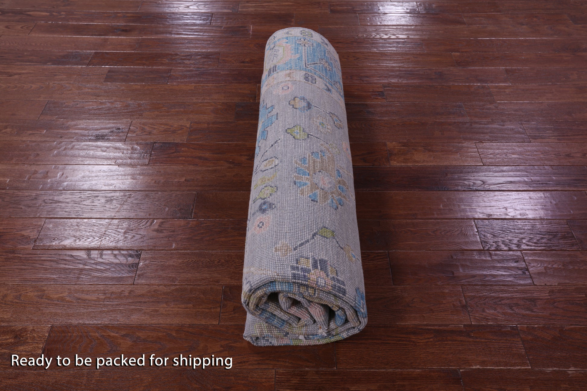 Grey Turkish Oushak Hand Knotted Wool Rug - 7' 11" X 10' 0" - Golden Nile