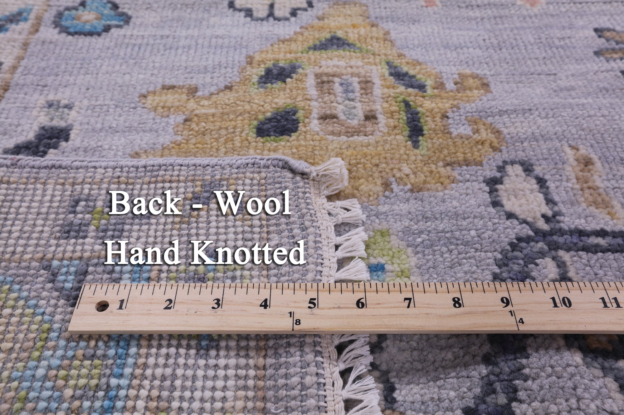 Grey Turkish Oushak Hand Knotted Wool Rug - 7' 11" X 10' 0" - Golden Nile