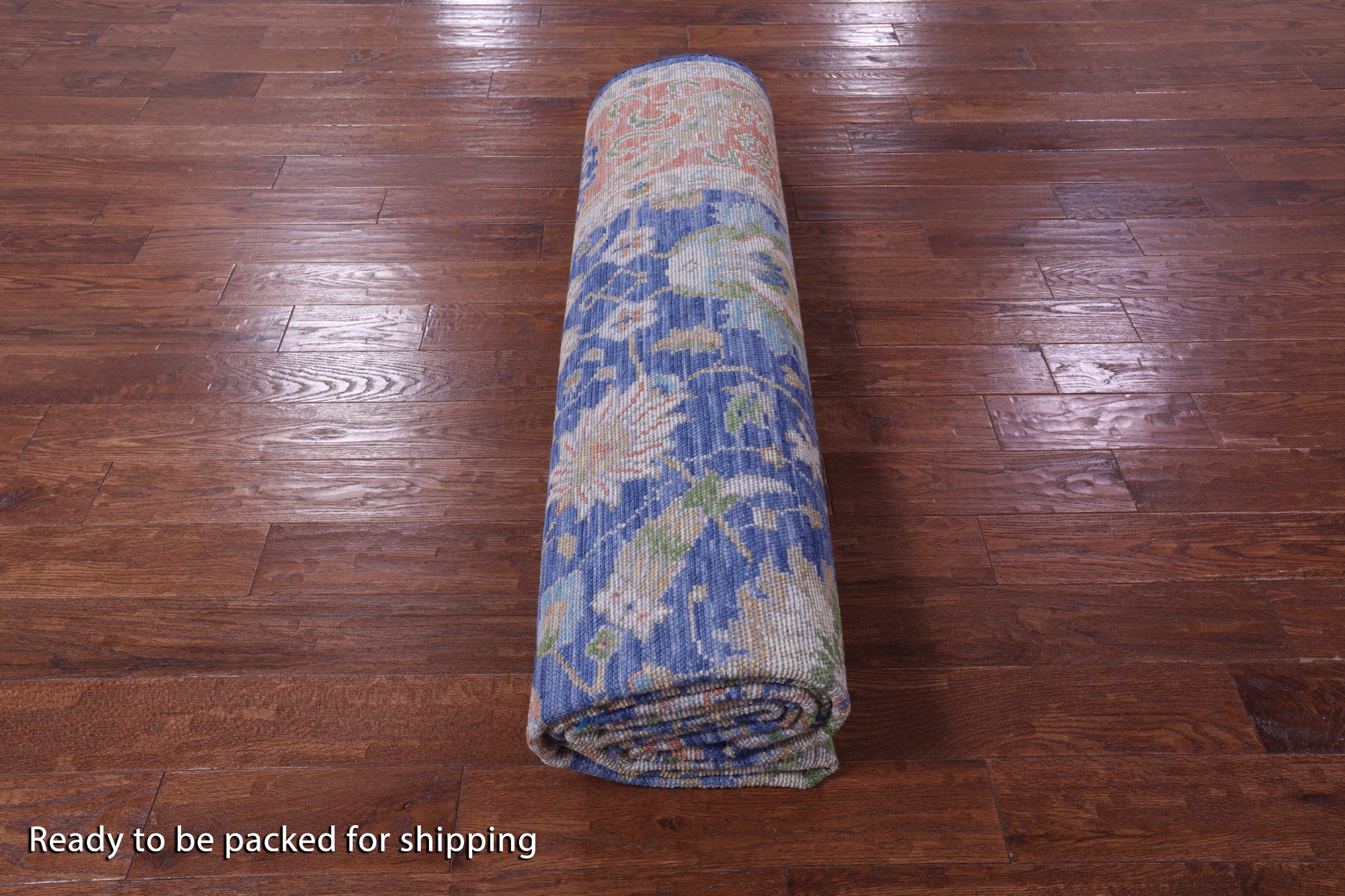 Blue Persian Tabriz Hand Knotted Wool Rug - 9' 2" X 12' 1" - Golden Nile