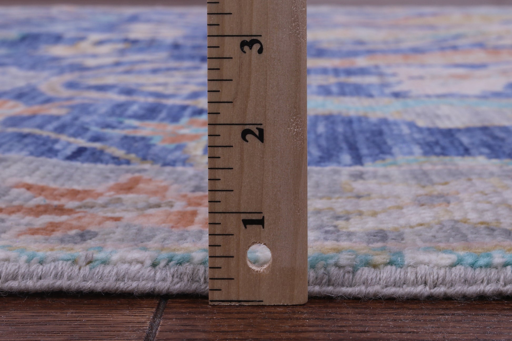 Blue Turkish Oushak Hand Knotted Wool Rug - 8' 0" X 10' 3" - Golden Nile