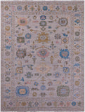 Ivory Turkish Oushak Handmade Wool Rug - 9' 2" X 12' 0" - Golden Nile