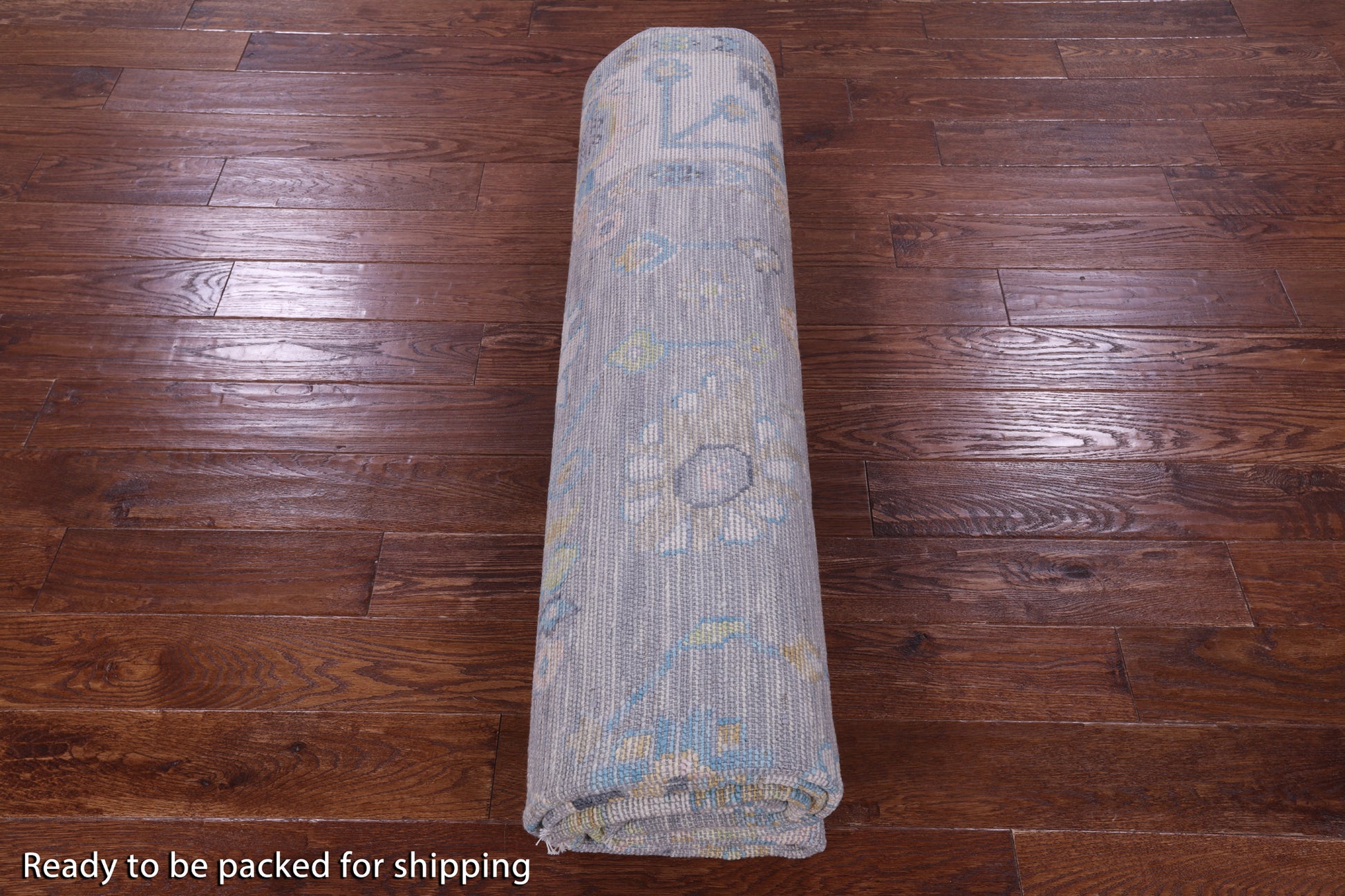Grey Turkish Oushak Hand Knotted Wool Rug - 8' 3" X 10' 3" - Golden Nile