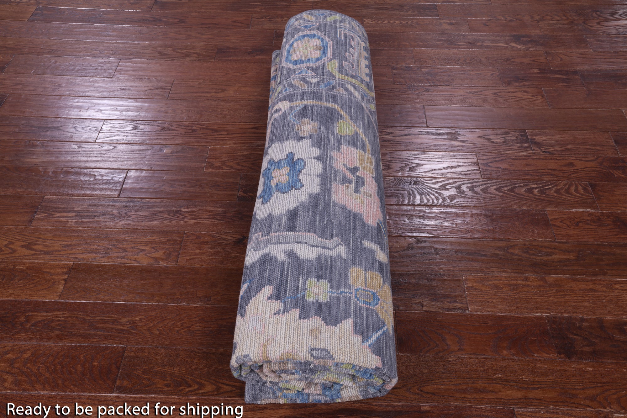 Grey Turkish Oushak Hand Knotted Wool Rug - 9' 3" X 12' 0" - Golden Nile