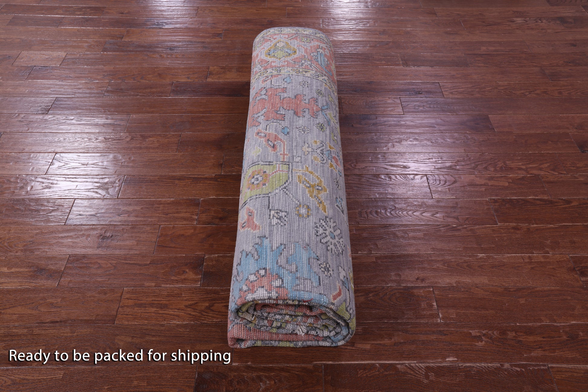 Grey Heriz Serapi Hand Knotted Wool Rug - 9' 3" X 11' 10" - Golden Nile