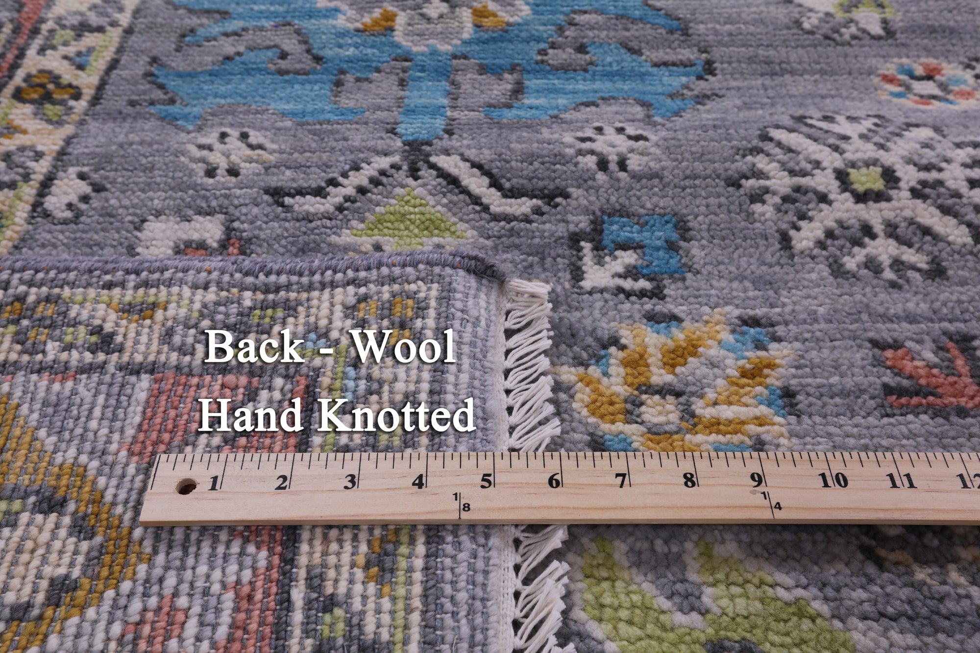 Grey Heriz Serapi Hand Knotted Wool Rug - 9' 3" X 11' 10" - Golden Nile