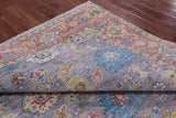 Grey Heriz Serapi Hand Knotted Wool Rug - 9' 3" X 11' 10" - Golden Nile
